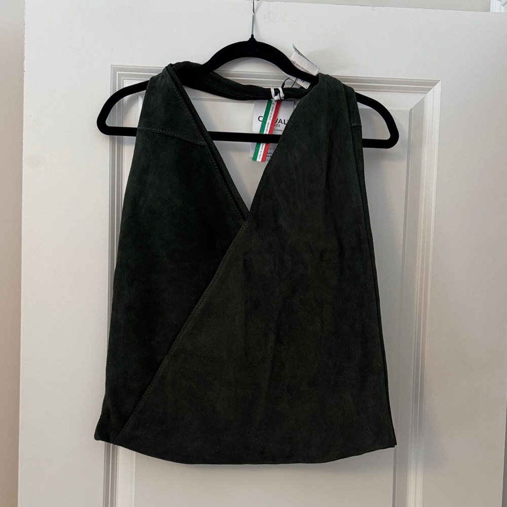 Dark Green Leather Bag